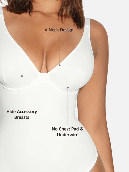 Snatch'd V-Neck Sculpting Bodysuit