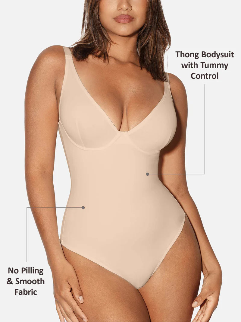 Snatch'd V-Neck Sculpting Bodysuit