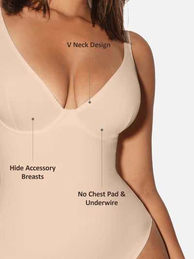 Snatch'd V-Neck Sculpting Bodysuit