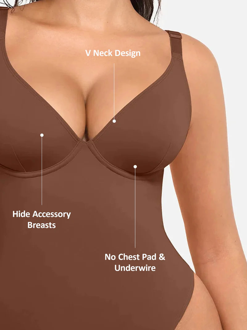 Snatch'd V-Neck Sculpting Bodysuit