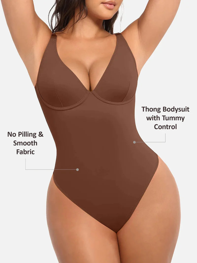 Snatch'd V-Neck Sculpting Bodysuit