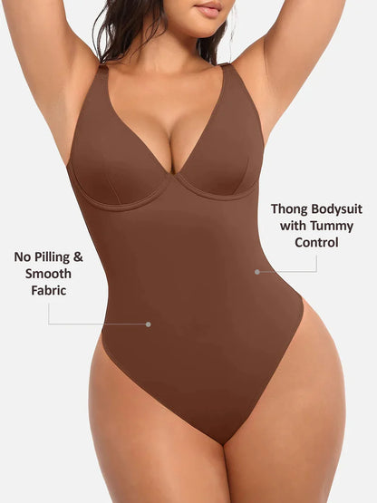 Snatch'd V-Neck Sculpting Bodysuit