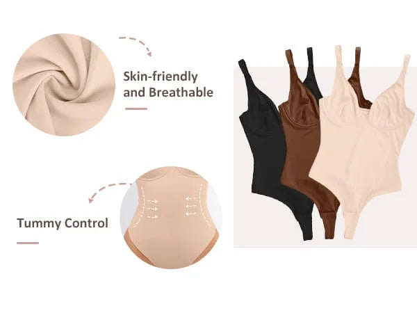 Snatch'd V-Neck Sculpting Bodysuit