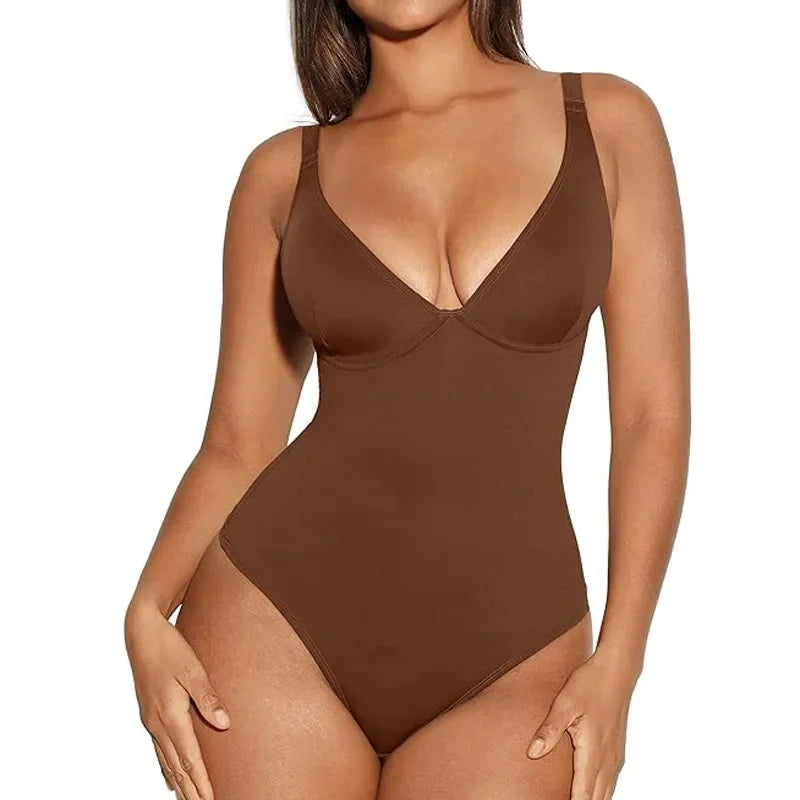 Snatch'd V-Neck Sculpting Bodysuit
