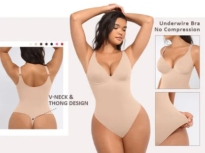 Snatch'd V-Neck Sculpting Bodysuit