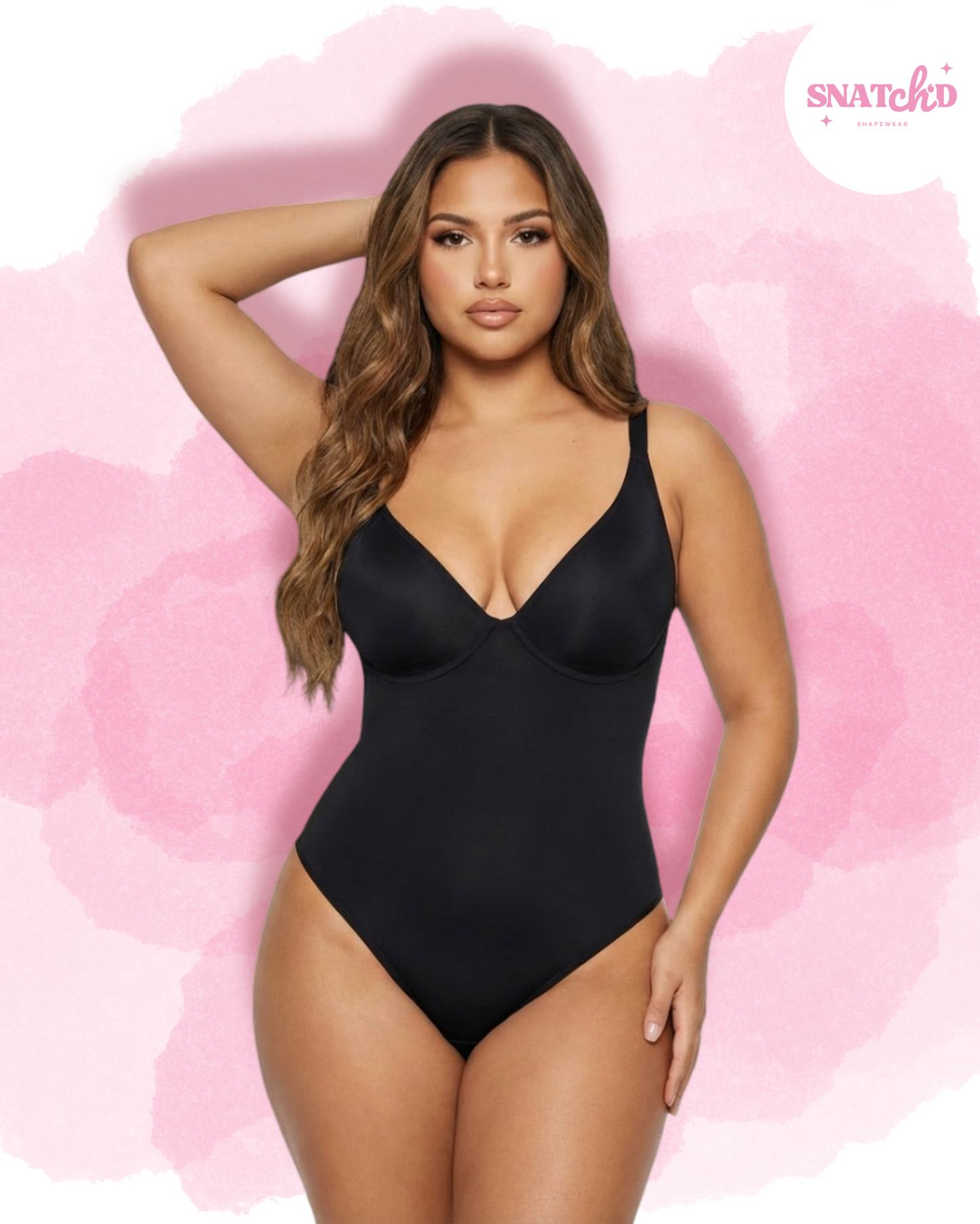 Snatch'd V-Neck Sculpting Bodysuit