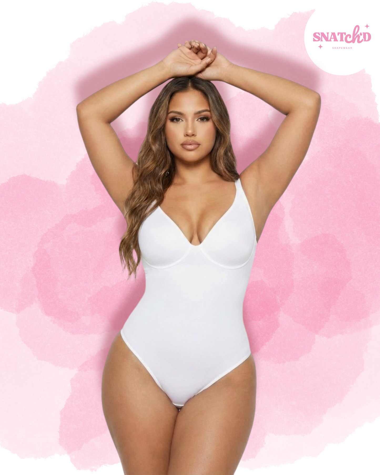 Snatch'd V-Neck Sculpting Bodysuit