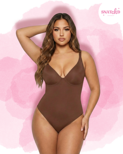 Snatch'd V-Neck Sculpting Bodysuit