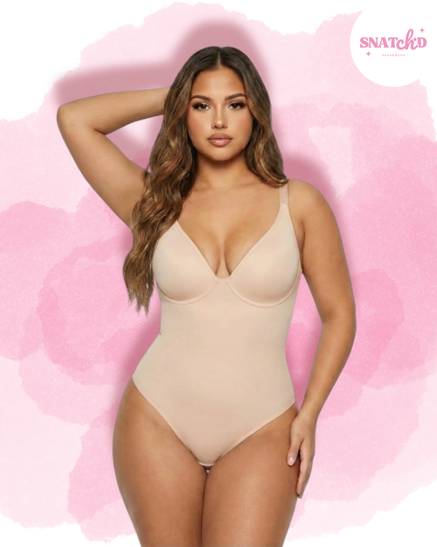 Snatch'd V-Neck Sculpting Bodysuit