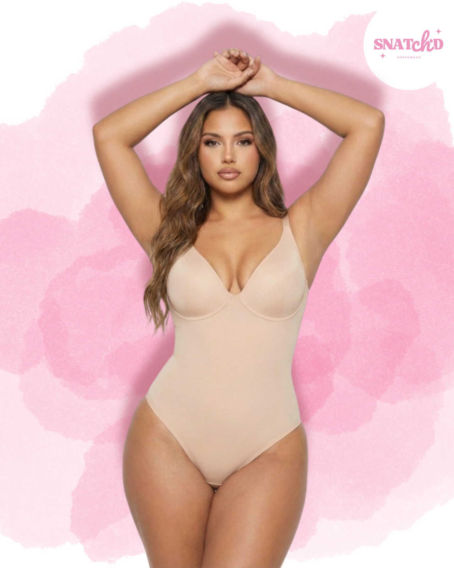 Snatch'd V-Neck Sculpting Bodysuit